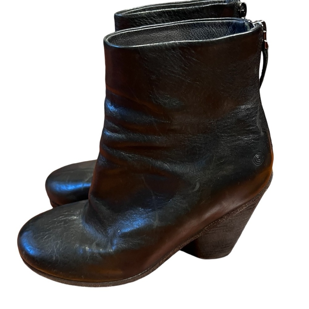 Marsell Black Leather Ankle Boots
